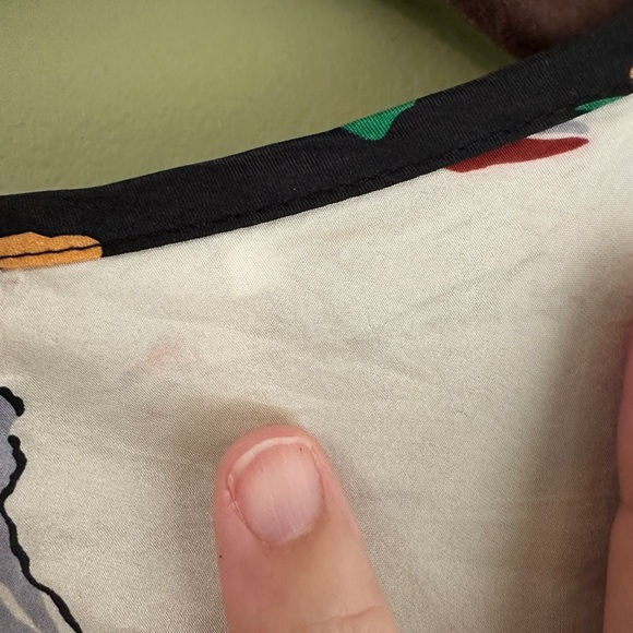 Derek Lam 10 Crosby Floral Silk Shirt Dress Size 4 Mini Long Sleeve‎ Button READ - Picture 11 of 13